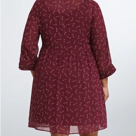 Torrid Arrow Print Sheer Shirt Dress (NWT) - Picture 3 of 3